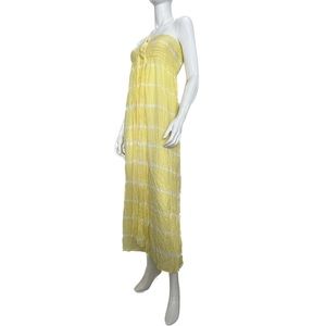 napua collection honolulu : yellow maxi sleeveless beach dress